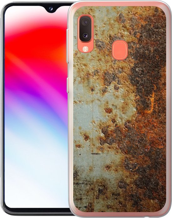 Coque Samsung Galaxy A20e - Tôle Acier - Ancien - Rouille - Siliconen Phone case