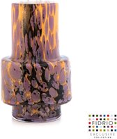 Design vaas Nuovo - Fidrio TRICOLOR - glas, mondgeblazen bloemenvaas - hoogte 25 cm