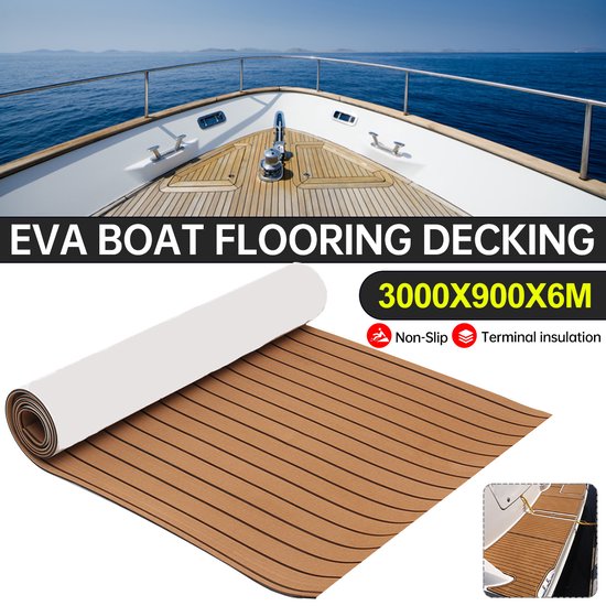 3000x900x6mm Decking Zelfklevende BootmatDecking Self Adhesive Boat