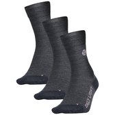 STOX Energy Socks - Korte Sokken voor Vrouwen - Premium Compressiesokken - Voorkomt Gezwollen Voeten - Vermindert Zwelling - Comfortabel Merinowol - 3 Pack - Mt 40-43