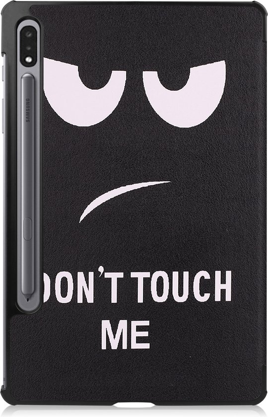 Samsung Galaxy Tab S8 Ultra Cover Case Hard Cover With S Pen Cutout Cover Book Case Don't Touch Me