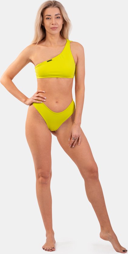 Fitness One Shoulder Top Bikini Groen NEBBIA 448 S bol