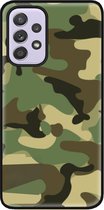 ADEL Siliconen Back Cover Softcase Hoesje Geschikt voor Samsung Galaxy A33 - Camouflage