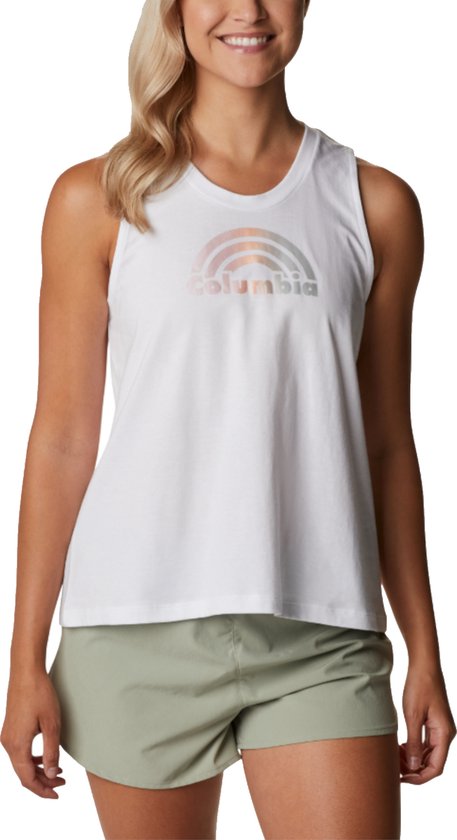 Columbia North Cascades Tank 1992063100, Femme, Wit, T-shirt, Taille : XS