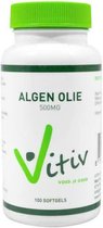 Vitiv Algen Olie 500 mg 100 softgels