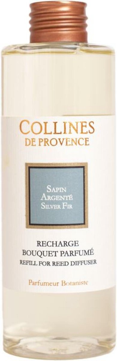 Collines de Provence Geurstokjes zilverspar navul 200 ml