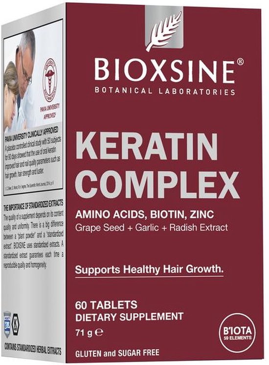 Bioxsine Keratine complex 60 tabletten - Anti-haaruival