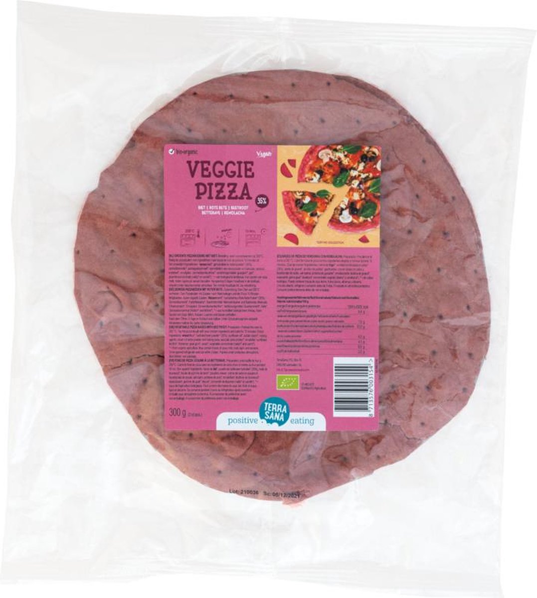 Terrasana Groente pizzabodem biet 2st
