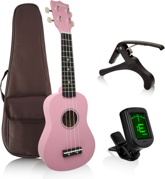 Finesse® Kahului Edition Ukelele 21" Set – Kindergitaar Meisje & Jongen – Speelgoed gitaar – Ukelele