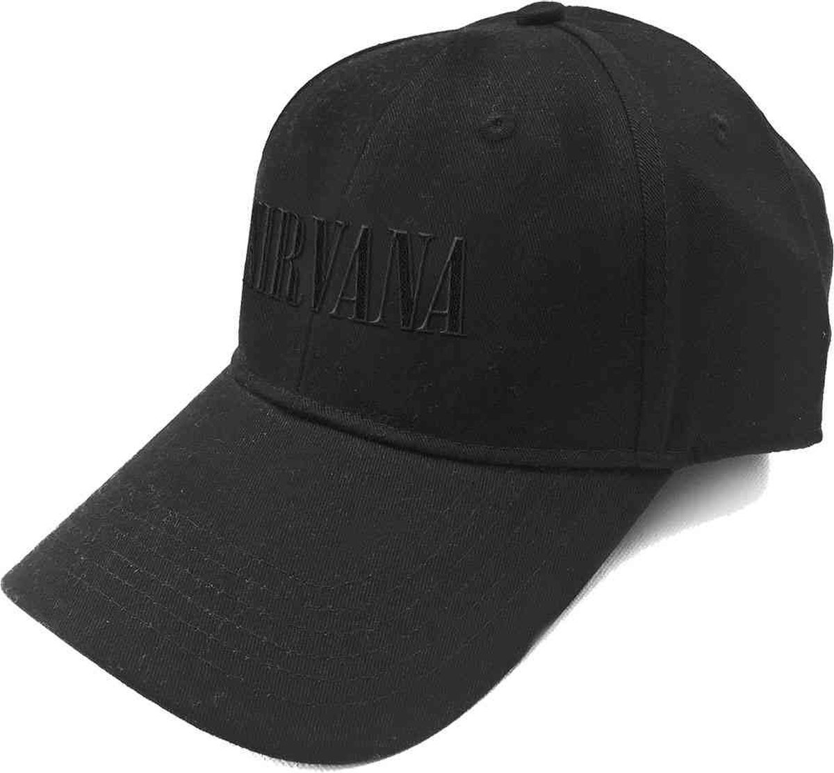 Nirvana - Text Logo Baseball pet - Zwart
