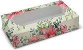 Vintage lelie sweetsbox - 23 x 12,5 x 5 cm (10 stuks)