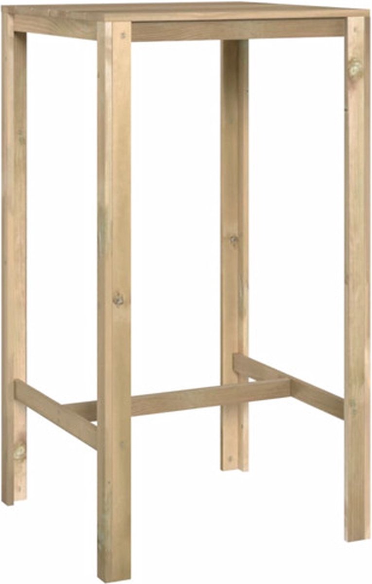 vidaXL Bartafel 60x60x110 cm geïmpregneerd grenenhout