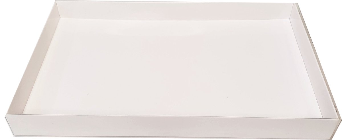 Witte (brievenbus)doos voor koekjes - 25 x 15,5 x 2,6 cm (25 stuks)