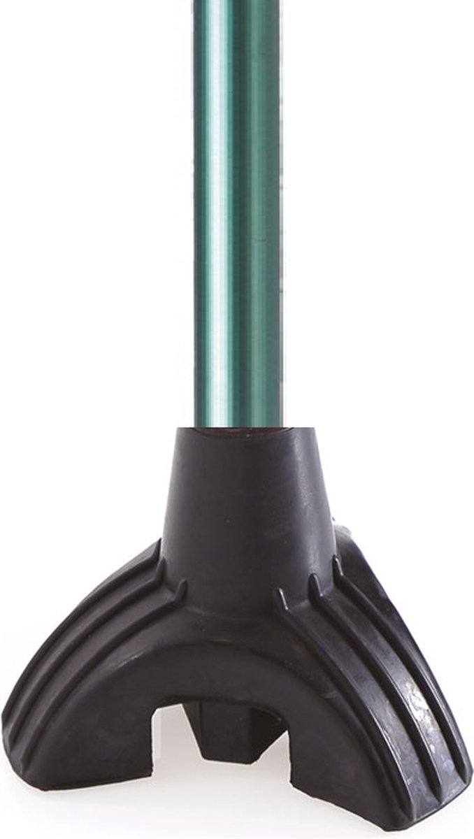Moretti wandelstok met brede voet groen