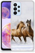 Smartphone hoesje Geschikt voor Samsung Galaxy A23 TPU Case Paarden