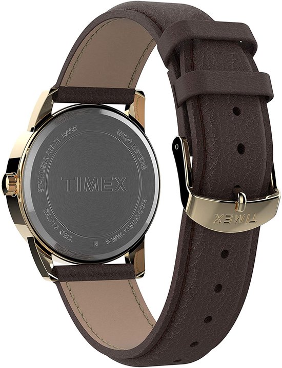 Timex Easy Reader Classic TW2U71500 Horloge - Leer - Bruin - Ø 38 mm