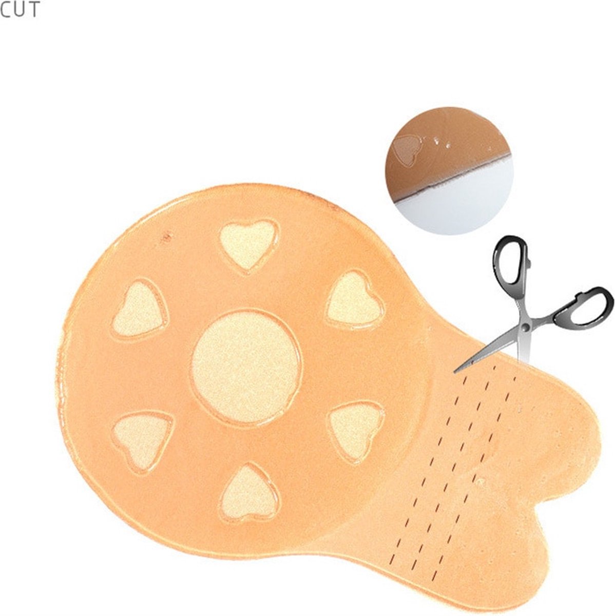 ULITIQ Lot De 2 Paires De Soutiens-gorge Adhésifs Push-up, Sans Bretelles, Sans Plis, Soutien-gorge Adhésif Pour Grande Poitrine, Petits Seins Go Braless, Soutien-gorge Adhésif Invisible, 2 Paires