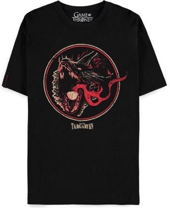 Game Of Thrones - House Targaryen - House Of The Dragon Heren T-shirt - XL - Zwart