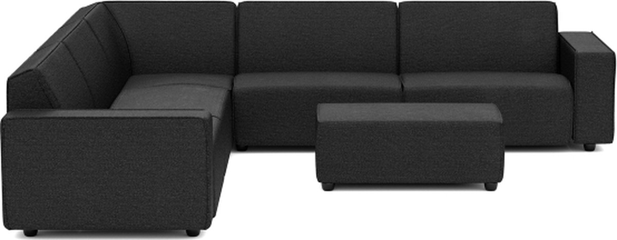 Icon deluxe loungeset 8-zits hoek + hocker small (links) Anthracite