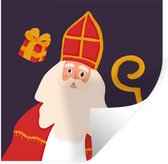 Muurstickers - Sticker Folie - Sinterklaas - Decoratie - Sint - Kinderen - Jongens - Meisjes - Kids - 30x30 cm - Plakfolie - Muurstickers Kinderkamer - Zelfklevend Behang