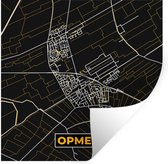 Stickers muraux - Carte - Or - Opmeer - Plan de la ville - Carte - 50x50 cm - Feuille adhésive
