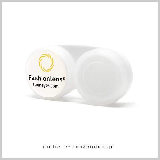 Lentilles de couleur Fashionlens® - Coco Topaz Blue - lentilles de contact bleues avec porte-lentilles