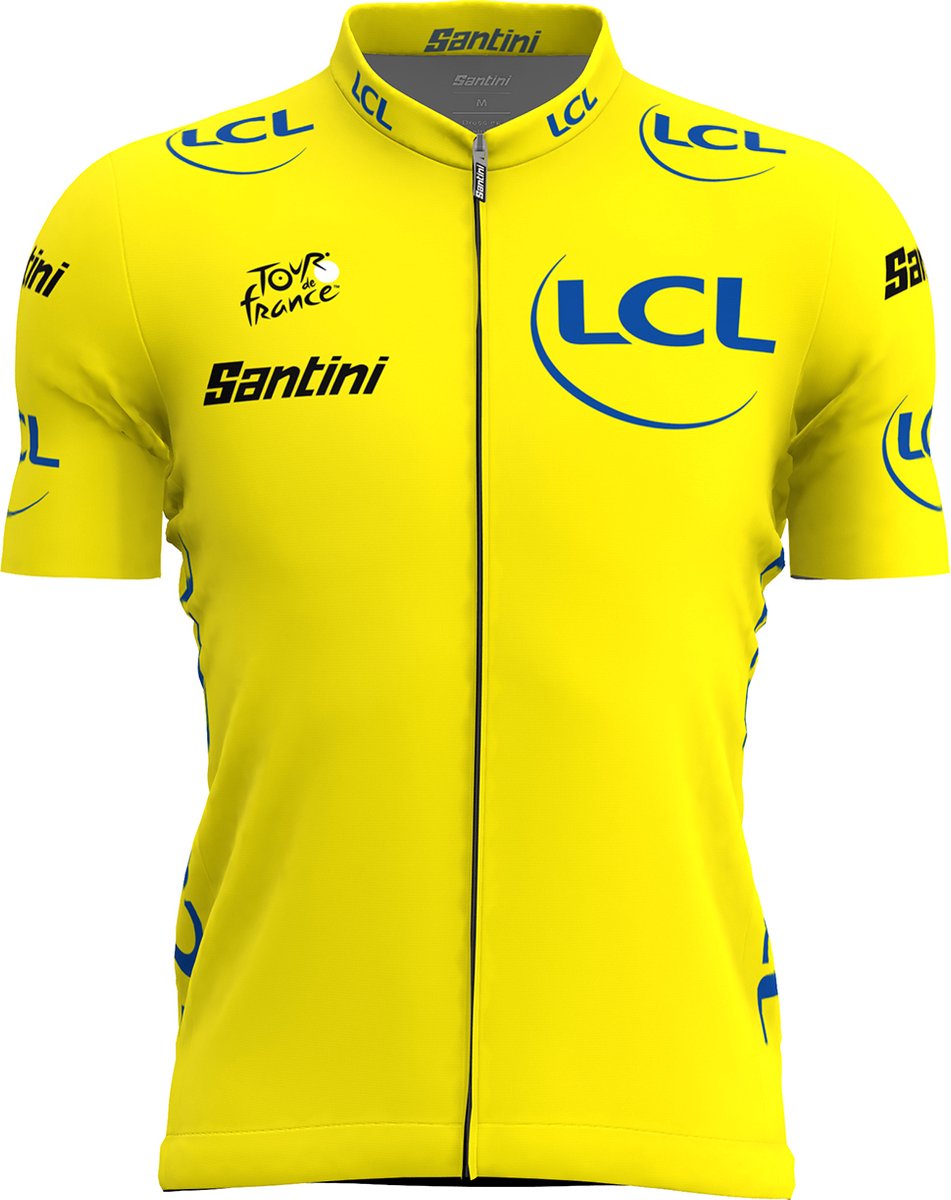 Santini Replica Tour De France Overall Leiders Jersey GEEL - Maat 4XL