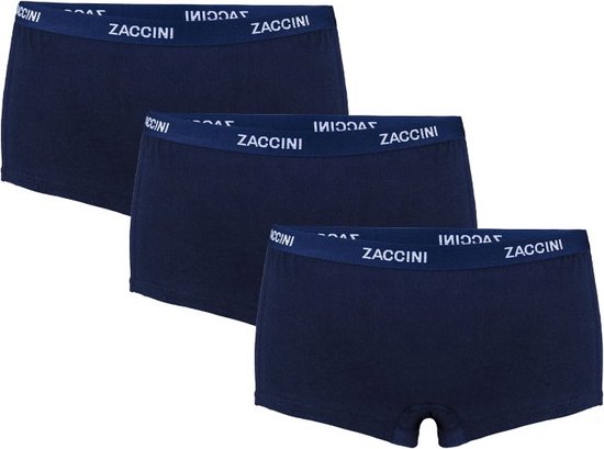 Zaccini pack de 3 shorts femme bleu marine