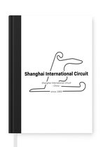 Notitieboek - Schrijfboek - China - Circuit - Formule 1 - Notitieboekje klein - A5 formaat - Schrijfblok - Cadeau voor man