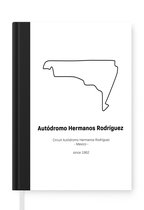 Notitieboek - Schrijfboek - Formule 1 - Mexico - Circuit - Notitieboekje klein - A5 formaat - Schrijfblok - Cadeau voor man