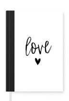 Notitieboek - Schrijfboek - Love - Quotes - Spreuken - Notitieboekje klein - A5 formaat - Schrijfblok
