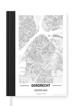 Notitieboek - Schrijfboek - Stadskaart Dordrecht - Notitieboekje klein - A5 formaat - Schrijfblok - Plattegrond