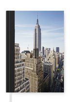 Notitieboek - Schrijfboek - New York - Empire State Building - Skyline - Notitieboekje klein - A5 formaat - Schrijfblok