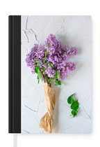 Carnet - Carnet d'écriture - Bouquet de fleurs de lilas - Carnet - Format A5 - Bloc-notes