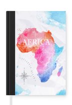 Notitieboek - Schrijfboek - Afrika - Kleuren - Olieverf - Notitieboekje klein - A5 formaat - Schrijfblok