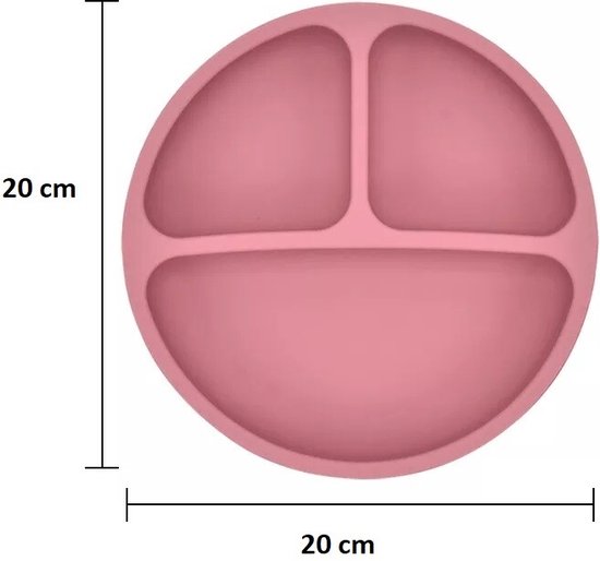 2 Stuks - Kinderbord - Baby bordjes - Kinderservies - Blauw Groen - Siliconen BPA vrij - Onbreekbaar van Vivy Studios — afbeelding 5