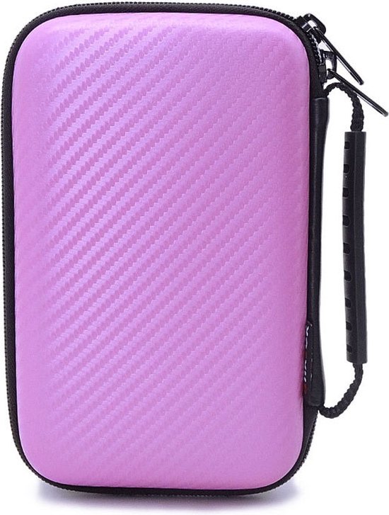 Luxe Aero-case Etui Hoes geschikt voor Nintendo 3DS XL - New 3DS XL Roze