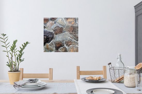 Stickers muraux - Film autocollant - Murs - Pierres - Robuste - 80x80 cm - Film adhésif - Stickers muraux Chambre d'enfant - Papier peint autocollant - Papier peint autocollant - Film autocollant