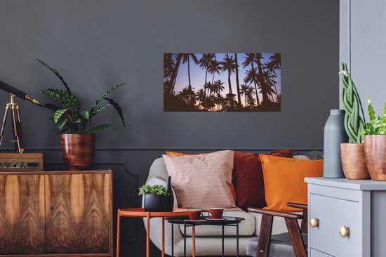 Stickers muraux - Palmier - Tropical - Été - Air - 80x40 cm - Feuille adhésive