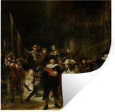 Muurstickers - Sticker Folie - De Nachtwacht - Kunst - Oude meesters - Rembrandt - 120x120 cm - Plakfolie - Muurstickers Kinderkamer - Zelfklevend Behang XXL - Zelfklevend behangpapier - Stickerfolie