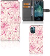 Telefoon Hoesje Nokia G11 | G21 Magnet Case Pink Flowers