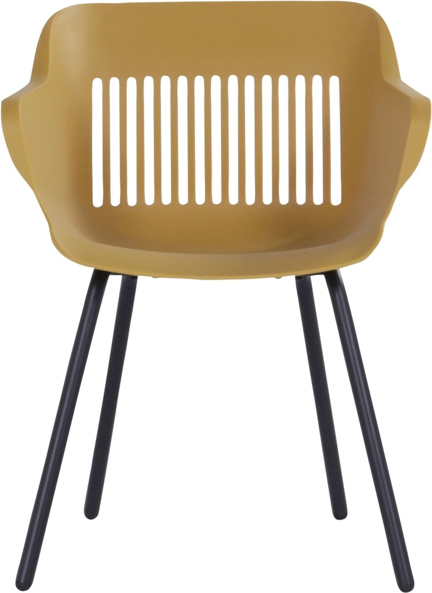 Hartman Jill Alu Rondo chaise de jardin - Set de 2 - Jaune curry
