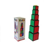Rubik's Twisty stack & nest cubes - Stapelbare bouwblokken 6 delig