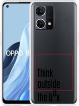 Oppo Reno7 Hoesje Think outside the Box - Designed by Cazy