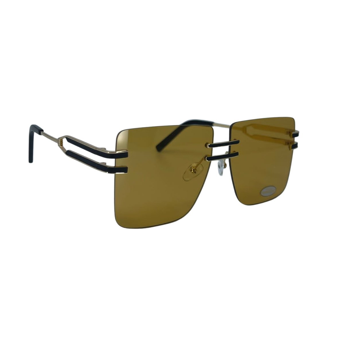 Premium Zonnebril - Grote vierkanten - Futuristische stijl - UV4000 - Geel