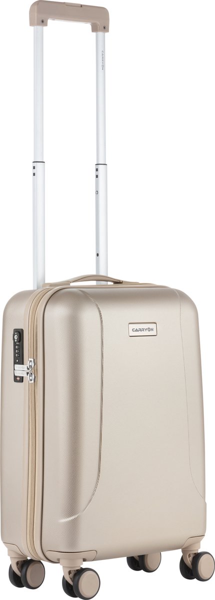 CarryOn Skyhopper Handbagage Koffer 55cm – 32 Ltr Trolley met TSA-slot en OKOBAN - Champagne - CarryOn