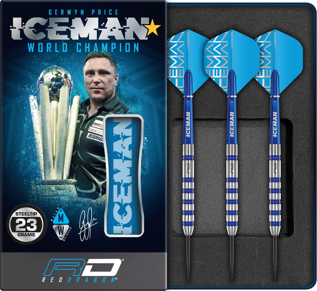 Red Dragon Gerwyn Price Iceman Challenger 80% - Soft Tip Darts