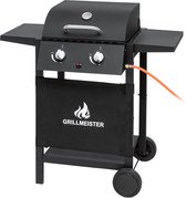 Barbecue à gaz barbecue-avec brûleur latéral-modèle de table-noir-avec roues-haute qualité