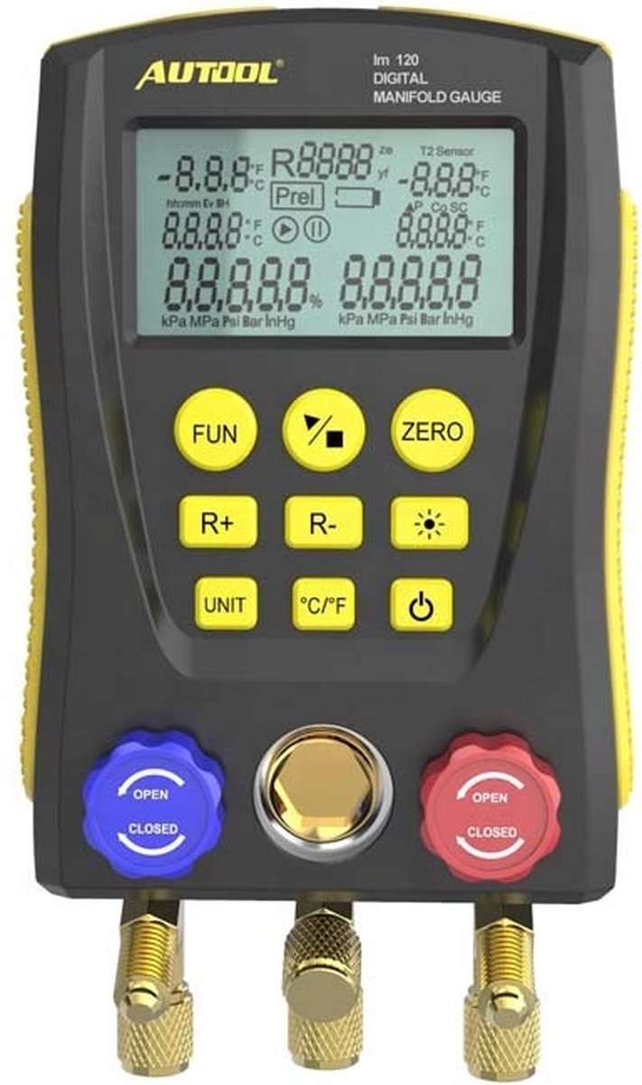 Autool LM120+ HVAC Digitale Manometer Airco