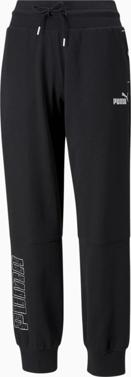 Puma Power Colorblock Dames Joggingbroek Zwart